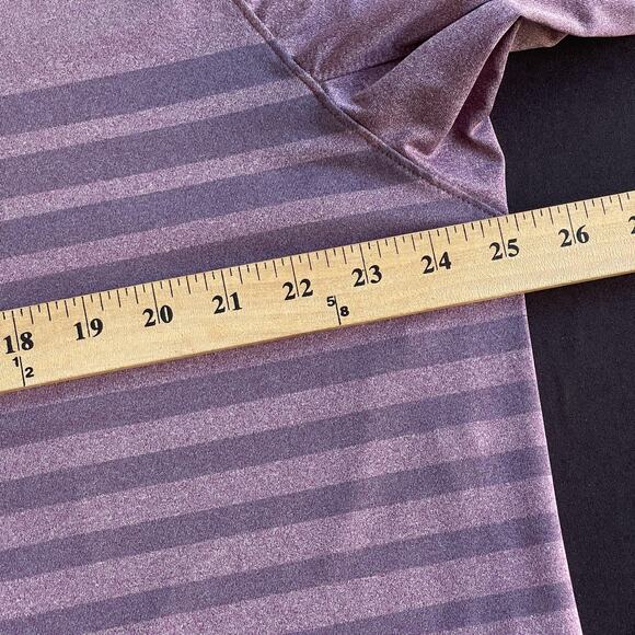 Nike Golf Polo Shirt Mens XL Purple Dri-FIT Striped Standard Fit AA3164-609 - Picture 7 of 9